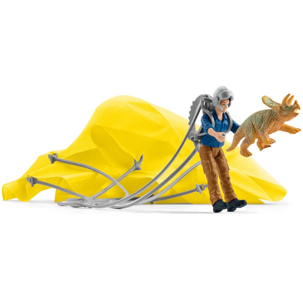 Triceratop Parachute Rescue Set