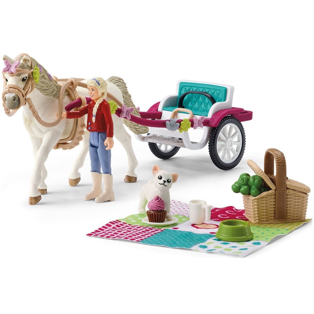 Horse and Carriage with Figure and Accessories