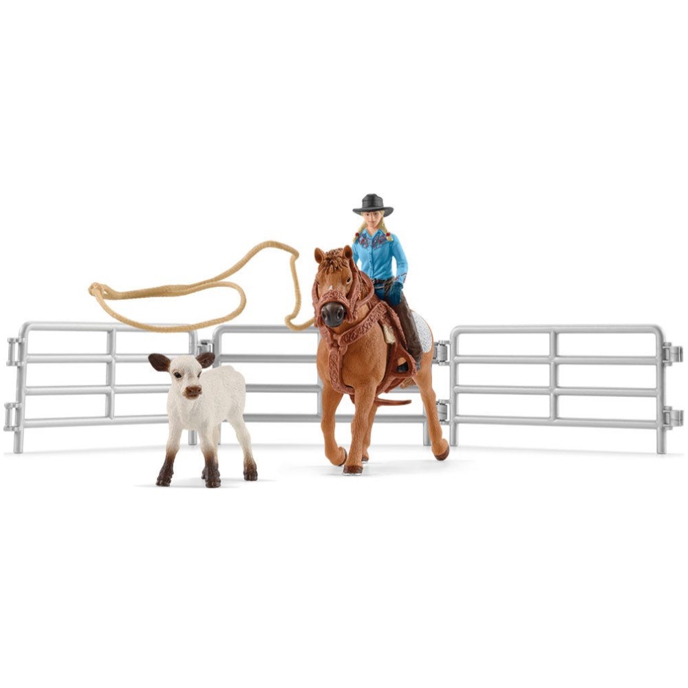Cowgirl Team Roping Fun