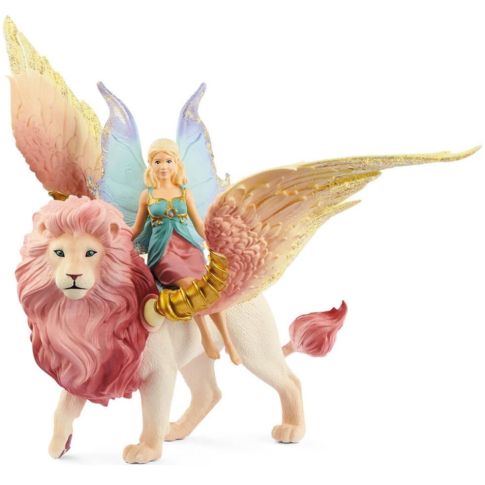 Fairy in Flight on Winged Lion