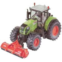 Preview CLAAS Axion 850 Tractor with Kuhn BPR 280 Shredder