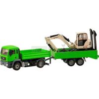 Preview MAN Lorry with Crawler Excavator