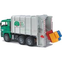 Preview MAN Rear Loading Garbage Truck (Green -White)