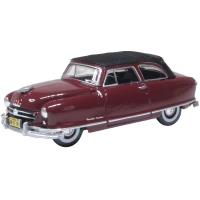Nash Rambler Custom Landau Convertible (closed) 1950 - Sunset Maroon