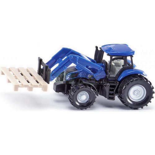 New Holland Front Loader with Pallet Fork and Pallet