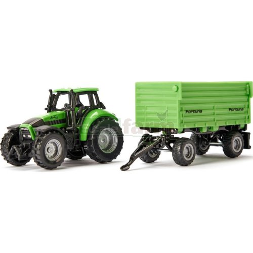 Deutz Fahr 265 Agrotron Tractor with Fortuna 2-Axle Trailer