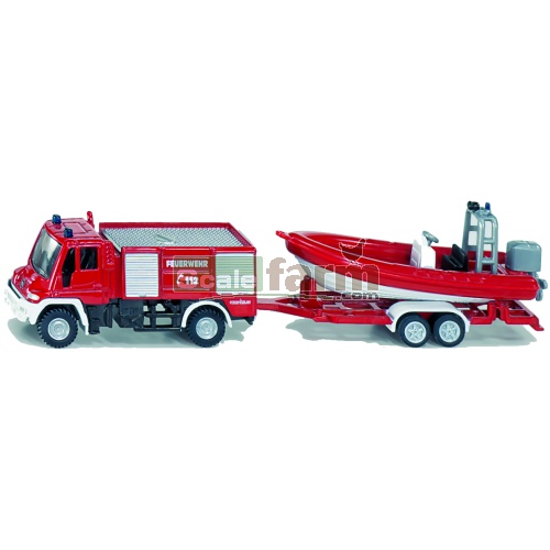 Mercedes Benz Unimog Fire Engine with Boat