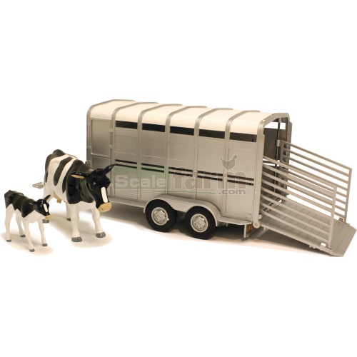 Cattle Trailer with Two Cows - Big Farm