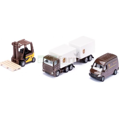 UPS Logistics 3 Vehicle Set