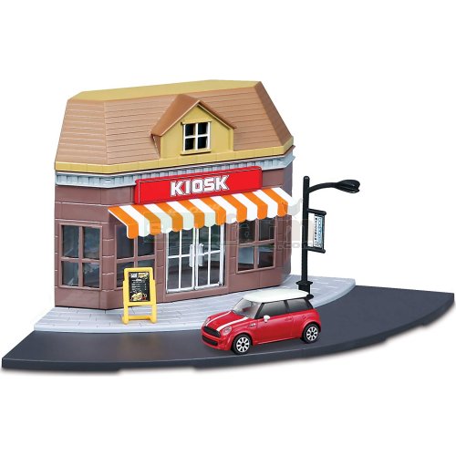 Street Fire City Kiosk Store with 1 Car