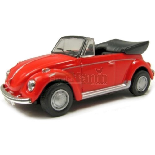 VW Beetle 1200 Cabrio with Top Up - Red
