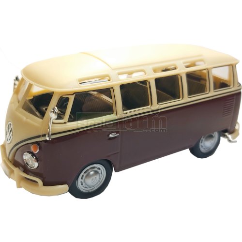 VW T1 Samba Bus - Burgundy / Cream