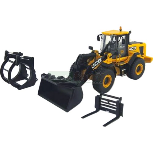 JCB 456 ZX Wheel Loader with Attachments (New Decals)