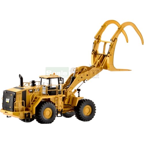 CAT 988K Wheel Loader with Log Grab Attachment