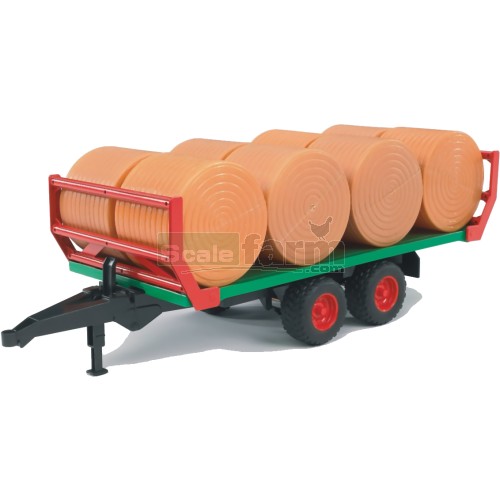 Bale Transport Trailer With 8 Round Bales