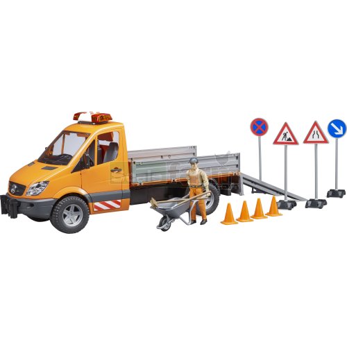 Mercedes Benz Sprinter Municipal Works Vehicle with Figure and Accessories