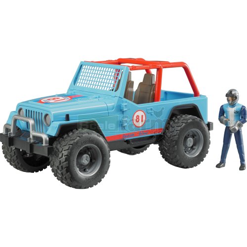Jeep Wrangler Cross Country Racer with Driver - Team Blue