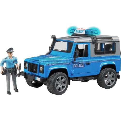 Land Rover Defender Station Wagon Police Vehicle with Policeman