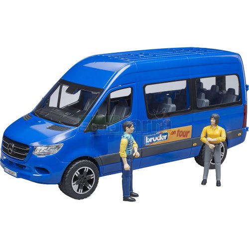 Mercedes Benz Sprinter Transfer Bus with Driver and Passenger