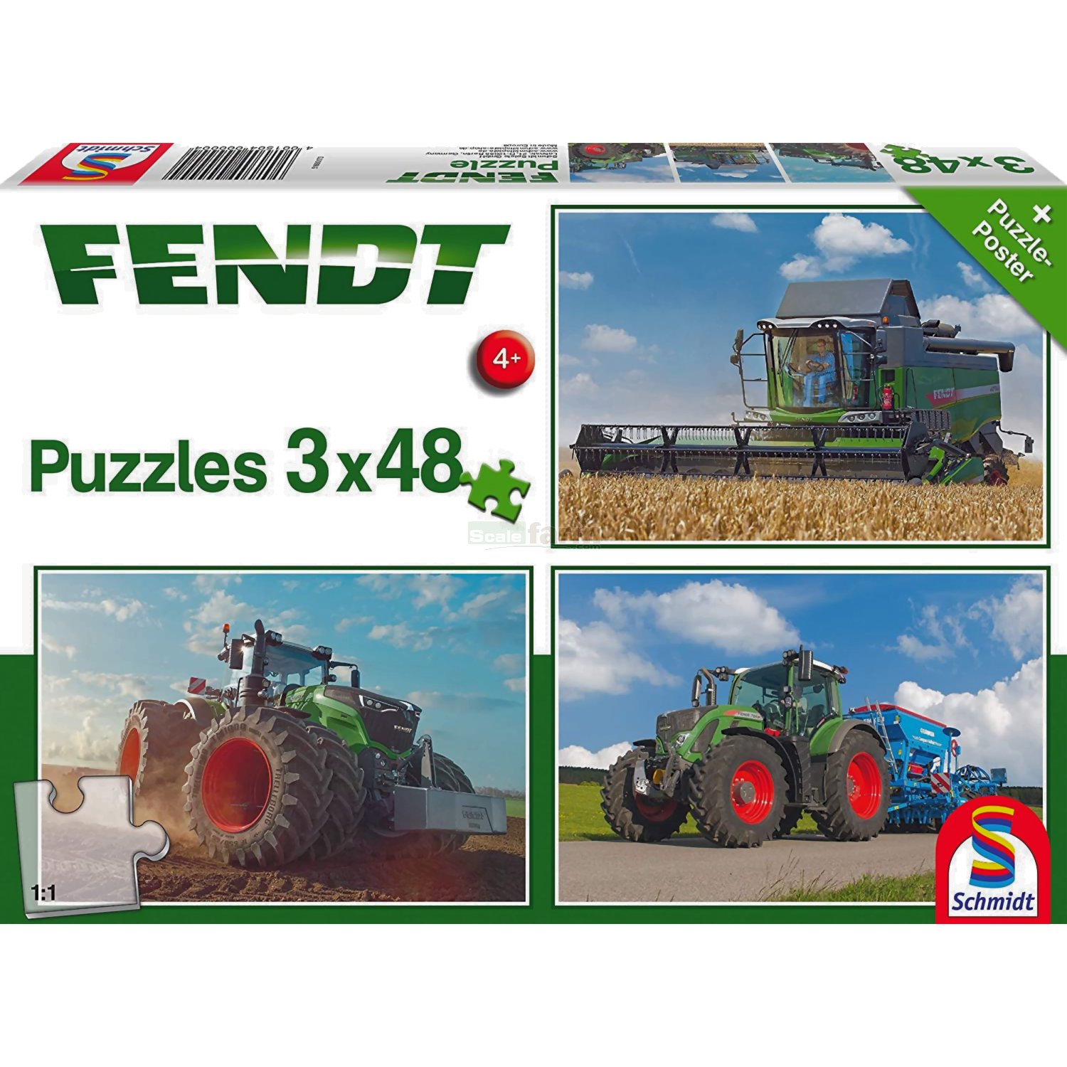Fendt Jigsaw Puzzle Set (3 x 48 pieces)