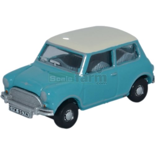Classic Mini Cooper -  Surf Blue / Old English White