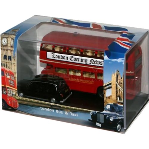 London Bus and Taxi Gift Set