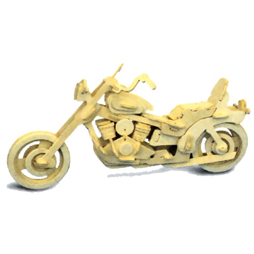 Quay P019 American Motorcycle Woodcraft Construction Kit