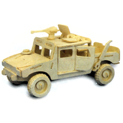 Tactical Army 4x4 Vehicle Woodcraft Construction Kit