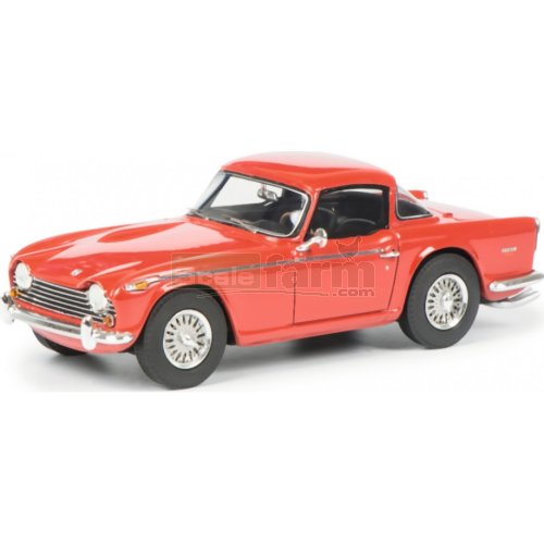 Triumph TR5 with Closed Surrey Top - Red