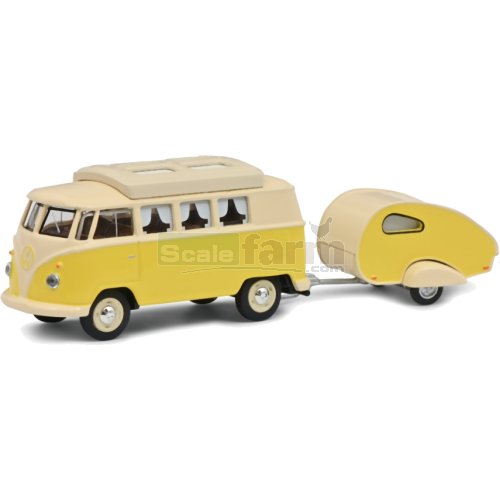 VW T1 Camper with Caravan