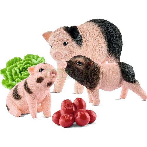 Miniature Pig and Piglets Set