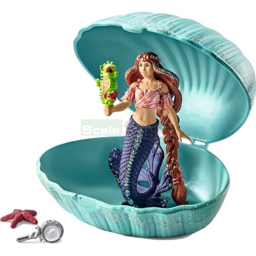 Mermaid with Baby Seahorse in Shell
