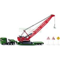 Preview Heavy Haulage Transporter with Excavator and Signs