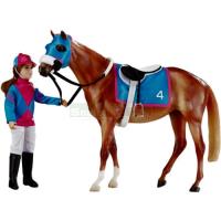 Preview Let's Go Racing Horse and Jockey Set