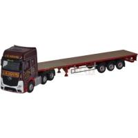 Preview Mercedes Actros GSC Flatbed Trailer - J R Adams