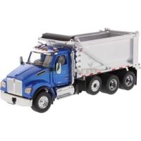 Preview Kenworth T880S SFFA Tandem Axle with Pusher Axle OX Bodies Stampede Dump Truck - Blue