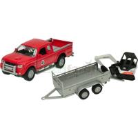 Preview Pickup, Trailer and Mini Excavator Play Set