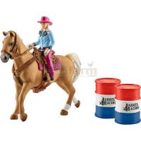 Preview Barrel Racing with Cowgirl, Horse and Accessories