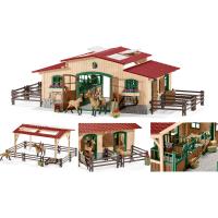 Preview Stable with Horses and Accessories