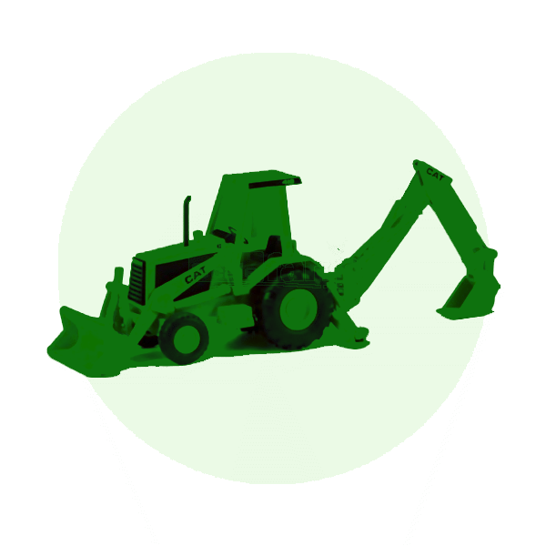 Scale model backhoe loaders