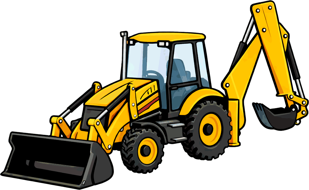Scale model backhoe loaders
