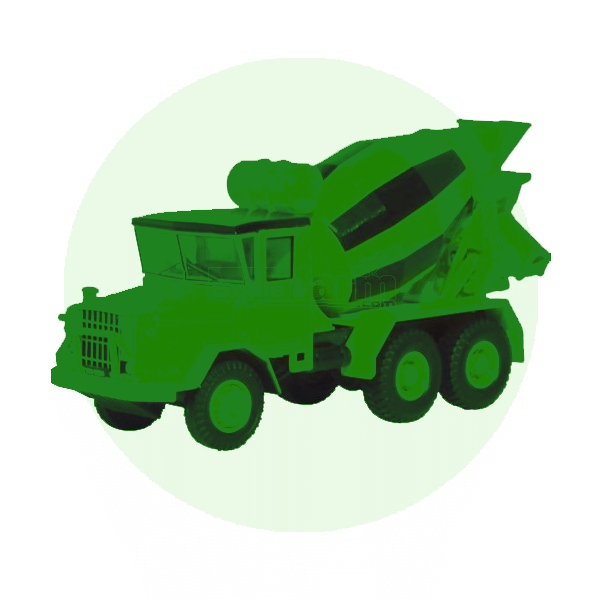 Scale model cement mixers