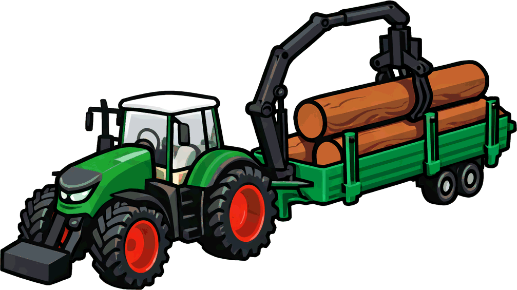Scale forestry vehicles