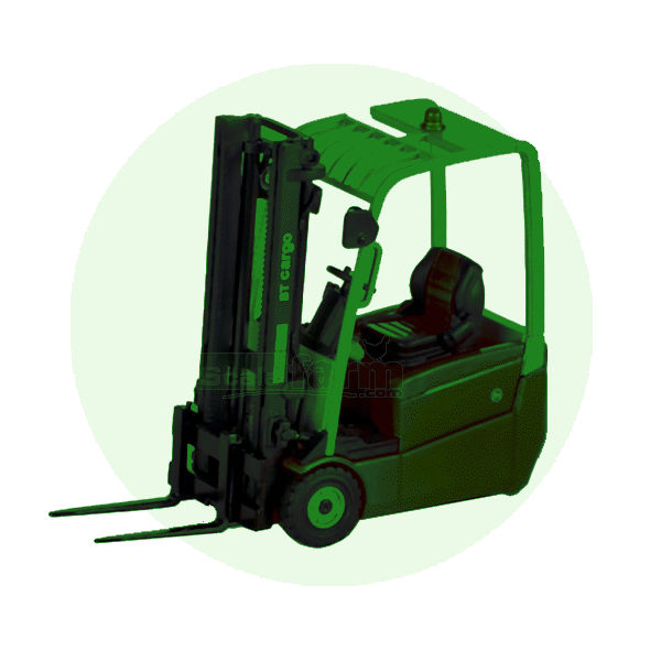 Scale model forklifts