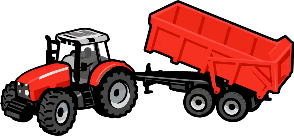 Scale model tractor accessory sets