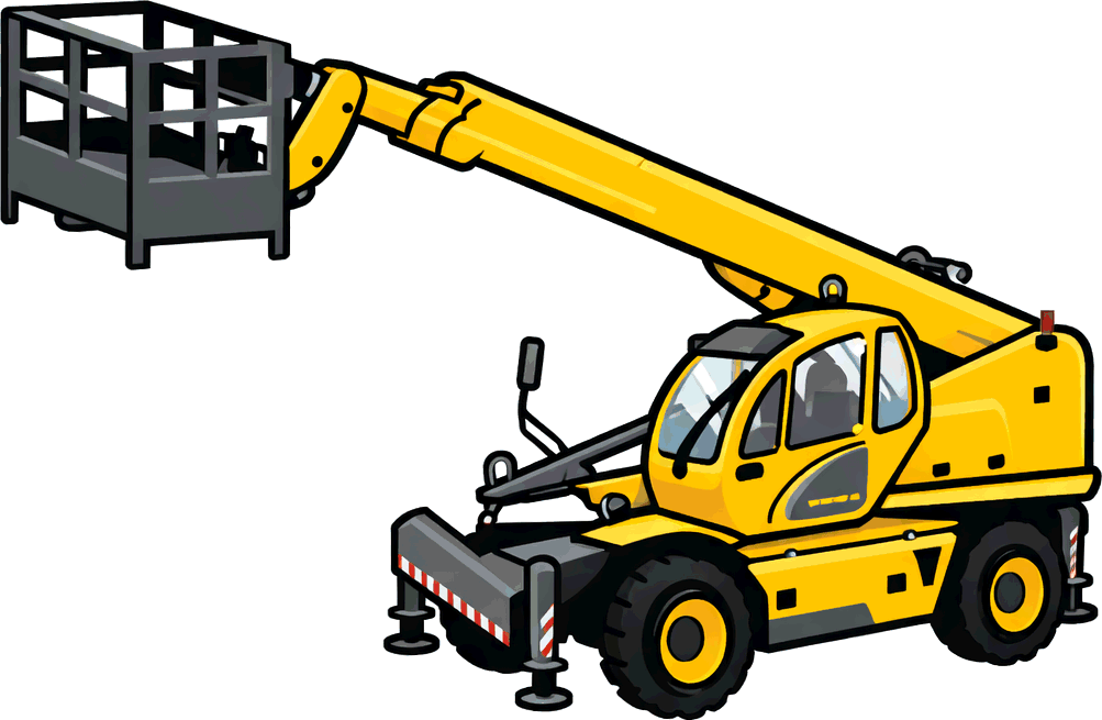 Scale model telehandlers