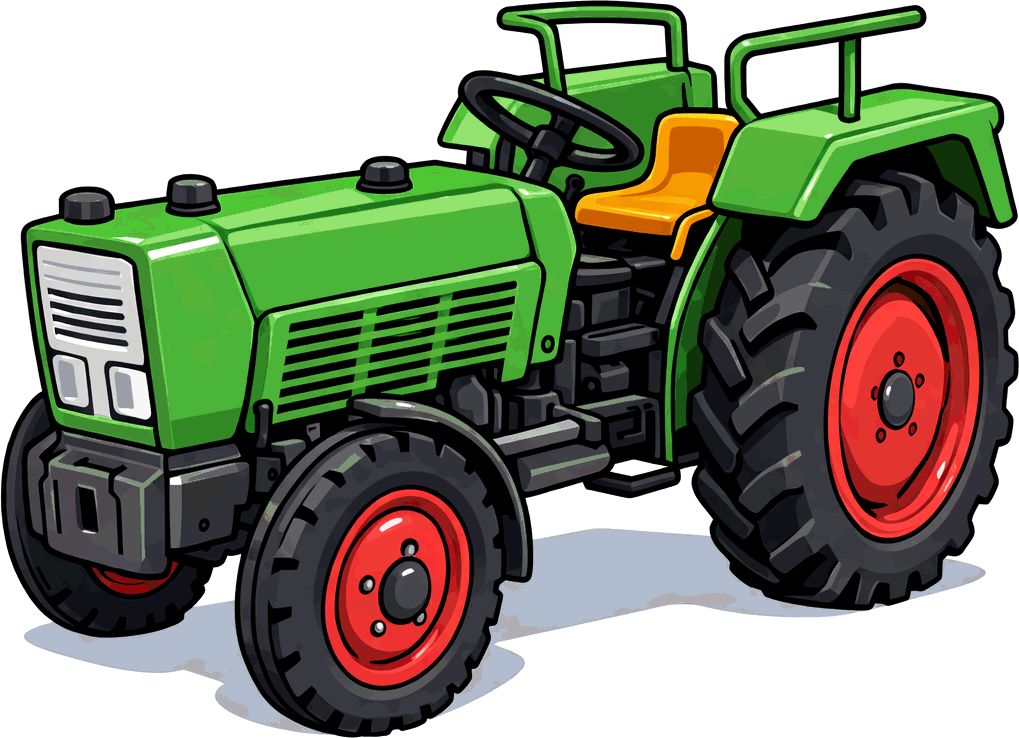 Scale vintage tractor models