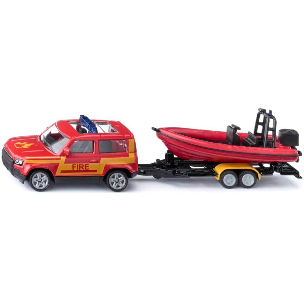 Land Rover Defender with Boat - Fire Rescue