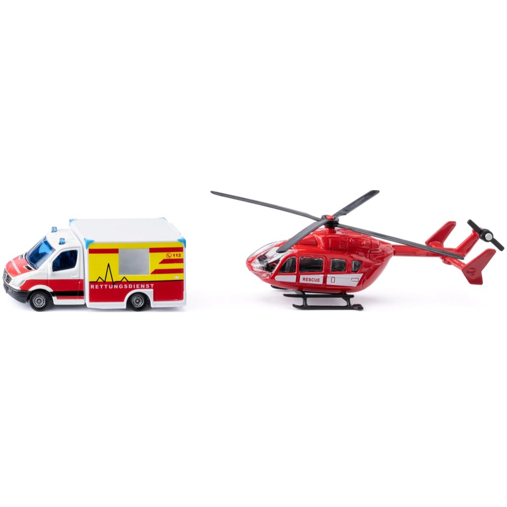 Mercedes Benz Ambulance and Eurocopter EC 145 Helicopter