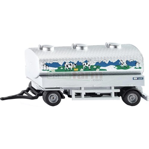 Milk Collecting Tanker Trailer with 2 Milk Churns